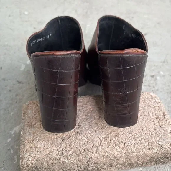 Robert Clergerie leather mules